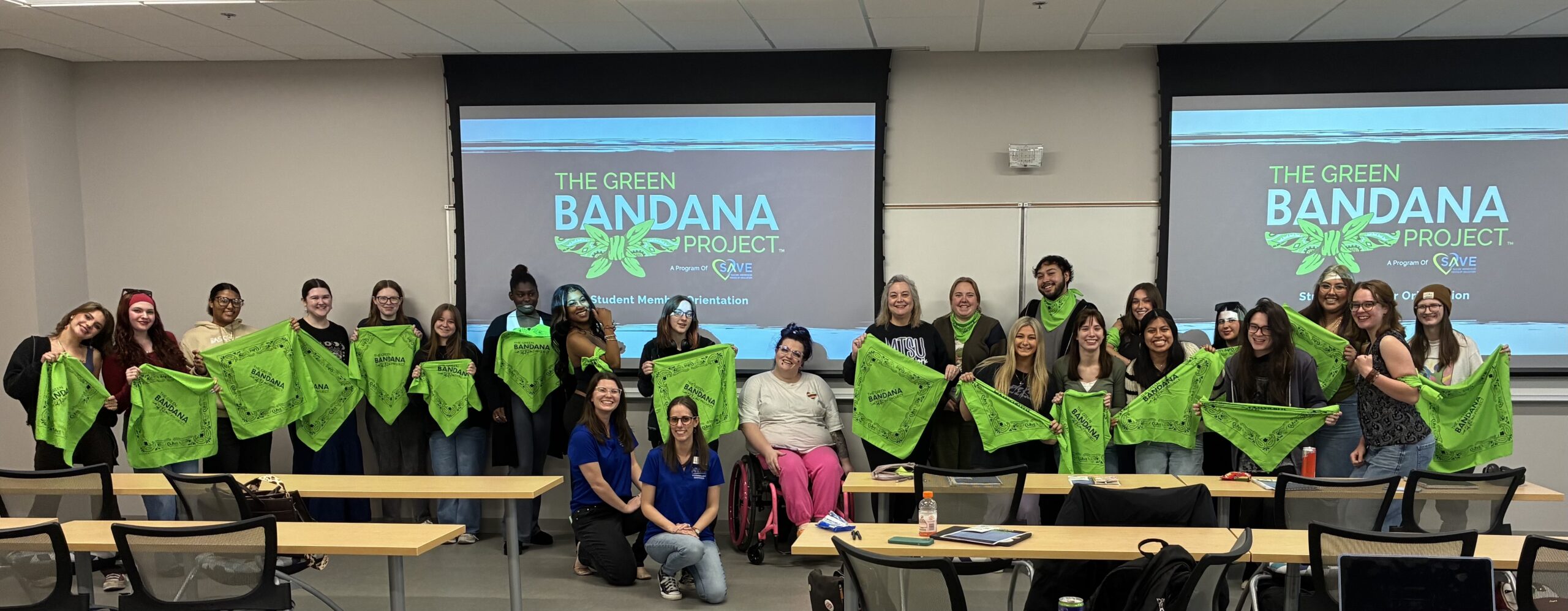 The Green Bandana Project class picture